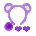 thumbnail image 2 of Helii Headbands for Women - Cute Plush Animal Ear Fuzzy Headband with Furry Tail, Womens Headband for Daily Wear, 2 of 4