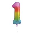 thumbnail image 5 of Unique Industries 34" Rainbow Birthday Balloon, 5 of 5