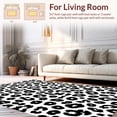 thumbnail image 2 of ODIKA 5'x7' Machine Washable Non-Slip Area Rug, Heritage Ranch Floor Accent With Traditional Spotted Design High Traffic Rug, Black, 298557, 2 of 7