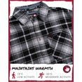 thumbnail image 5 of CANADA WEATHER GEAR Men's Flannel Shirt - Casual Button Down Long Sleeve Sweatshirts for Men (M-XXL), 5 of 7