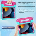 thumbnail image 3 of BMOUO Kids Case for iPad 9th/ 8th/ 7th Generation (2021/2020/ 2019), iPad 10.2 Case with Built-in Screen Protector, Shockproof Handle Stand Case for iPad 9 8 7 Generation 10.2 Inch - Teal and Rose, 3 of 8