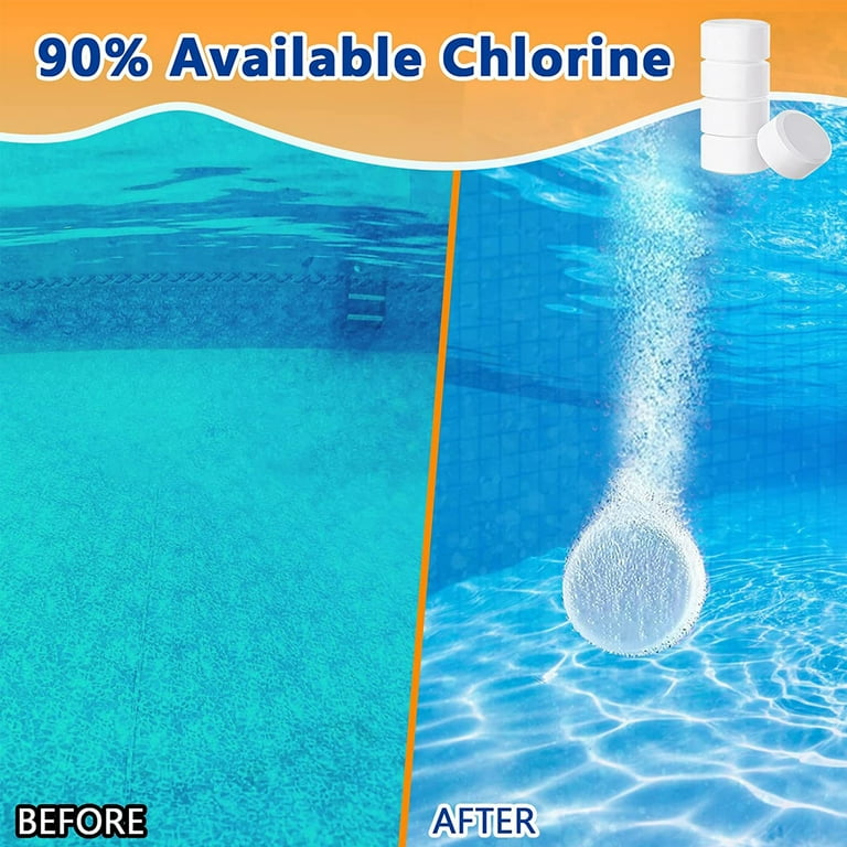 Alicacho 3 Inch Chlorine Tablets 40lbs Swimming Pool & Spa Chlorinating Tablets with Effective Cleaning, Long Lasting - Walmart.com