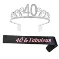 thumbnail image 1 of Birthday Tiara Crown With Shoulder Strap Set For Birthday Party Supplies, 1 of 3