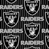 NFL Las Vegas Raiders 58" 100% Polyester Fleece Sports Logo Fabric By the Yard, Black