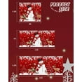 thumbnail image 6 of Garage Door Banner Cover 6 x 13 ft, Christmas Snowman Elk Red Christmas Balls Pine Leaves Red Christmas Garage Door Decorations Holiday Christmas Backdrop Decor for Winter New Year Xmas Party, 6 of 6