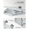 thumbnail image 3 of Nulaxy Laptop Stand, Ergonomic Height Angle Adjustable Laptop Riser Holder Compatible with MacBook, Air, Pro, Dell XPS, Samsung,, 3 of 6