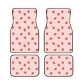 thumbnail image 2 of Uemuo Car Floor Mats - Hand Drawn Strawberry Pattern Carpet Floor Mats for Cars, Auto Accessories Front & Rear Car Floor Foot Mat Sets of 4 Pieces, 2 of 6