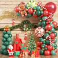 thumbnail image 1 of Kit de globos Paready con forma de guirnalda navideña retro, 108 unidades, 1 of 7