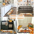 thumbnail image 5 of Halloween Pumpkin Kitchen Rug Set of 2 Washable Non Slip, Holiday Farmhouse Party Floor Mat for Home Kitchen Decorations, Sink, Office, Laundry 17"x47"+17"x30", 5 of 6