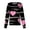 Pink, variant on Valentine Day Trendy Jackets for Women Funny Love Heart Printed Working Jacket Scrub Tops Working Uniforms with Pockets
