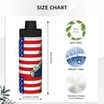 thumbnail image 3 of Pofeuu American Astronaut Runs Forward Print 18oz Sports Insulated Kettle Stainless Steel Vacuum Water Bottle Leakproof Sport Flask, 3 of 7