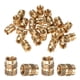 thumbnail image 1 of Uxcell 25-Pack Insertos Roscados - Tuercas de Inserción de Latón M6 x 10 mm con Calor 8 mm OD, 1 of 6