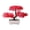 Red-RD Home Decor, variant on karymi Decorative Potted Plants Simulation Flowers Indoor Home Furnishings Dining Table Arrangements Living Room TV Cabinet Potted Plants Gifts for Women Party Favors