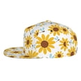 thumbnail image 3 of Fotbe Sunflowers Flat Bill Visor Cap Classic Snapback Hat Polyester Foam Trucker Hat Trucker Cap Adjustable Baseball Cap, 3 of 9