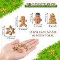 thumbnail image 2 of Miniadornos navideños de resina con forma de figurine Realspring, 60 unidades, 3 x 2,5 cm, 2 of 6