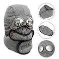 thumbnail image 4 of Women's Bomber Hats Cold Weather Ski For Men Windproof Thermal Winter Scarf Neck Warmer Hood For Cycling Men Hat Solid Color Plush Warm Knitting, 4 of 9