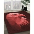 thumbnail image 3 of Ahgly Company Machine Washable Indoor Rectangle Transitional Fire Brick Red Area Rugs, 2' x 5', 3 of 7