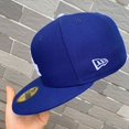 thumbnail image 3 of N.E.W E.R.A Dodgers Totalmente Cerrada Gorra De Béisbol La Hombres 5 9 F.I.F.T.Y Marea De Las Mujeres M.l.b Tapa De Ala Plana Azul, 3 of 4