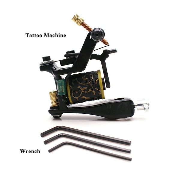 Professional Permanent Machine 12 Wrap Coils Lining Shading Coloring Guns Supplies