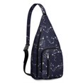 thumbnail image 1 of Stellar Navigation Sling Backpack - Star Map & Compass Print (Durable), 1 of 4