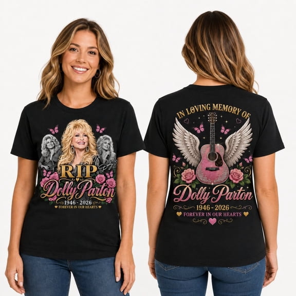 Dolly Vintage Western Legend Memorial 2 Side T-Shirt