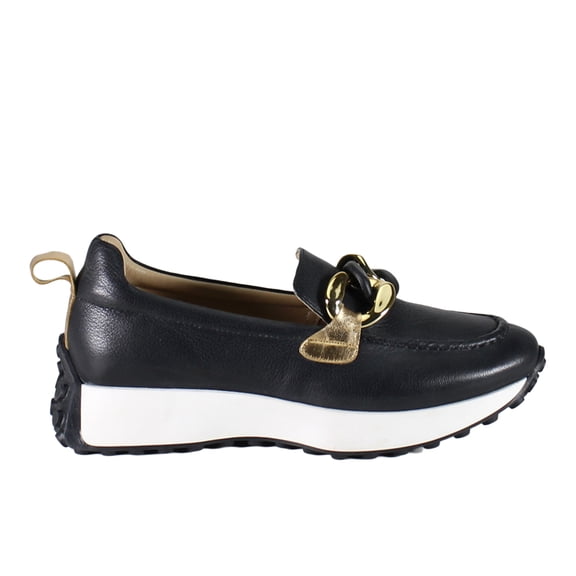 Diba True Women's Kind Words Leather & Suede Sneaker Loafers (Black, 9/40EU)