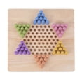 thumbnail image 4 of Juego de estrategia clásico,Juego Estrategia clásica Madera Estrategia familiar,Juego de damas chinas de tablero educativo de madera,Juego de clavijas de madera para juegos de, 4 of 9