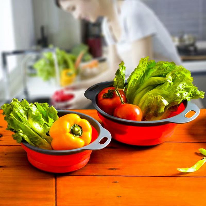 VicTsing Foldable Draining Basket Fruit Vegetable Washing Basket