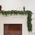thumbnail image 6 of COOKEY 6FT Real Touch Cedar Garland, Lifelike Artificial Holiday Decoration for Indoor & Outdoor Use,for Fireplace Mantel, Stair Railing, Doorway or Christmas Tree, 6 of 9