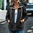 thumbnail image 4 of QQZ Oversized Zip Up Sweatshirt Women, Long Sleeve Hooded Cardigan Sweaters For Women, Lightweight Cardigans For Women Trendy, Fall Travel Business Casual Daily Outfits, 4 of 9