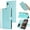 Blue, variant on For Samsung Galaxy A50 A50S A30 A30S A20 Phone Case Wallet Case with Card Holder Magnetic For Samsung Galaxy Leather Phone Cases
