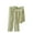 Green A, variant on WRKEKC Silk Pajamas for Women Print Square Neck Ruffle Trim Long Sleeve 100% Cotton Home Loungewear Sleepwear Set for Fall