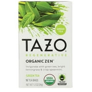 TAZO Tea Bag Regenerative Organic Zen Green Tea 16 Count Box