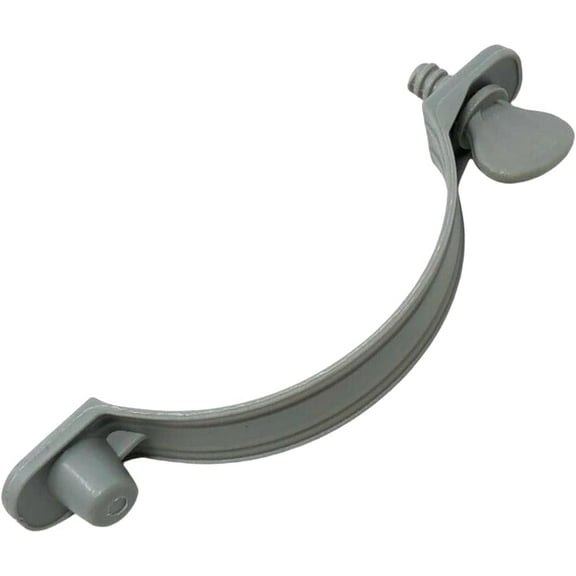 637R Krystal Clear 1.25 Inch Diameter Plastic Hose Clamp for Swimming Pool