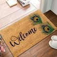 thumbnail image 1 of Tapis Chauffant Cercle pour Salon Tapis Intéressant devant la Porte Tapis Absorbant Tapis de Salle de Bain Tapis de Porte Entrée Extérieure Tapis de Porche avec Antidérapant Tapis de Sol en Polyester, 1 of 8