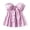 a-Pink29165, variant on Womens Strapless Color Block Striped Top With Front Ruffle Trim Bow Detail Flowy Casual Tube Top For Summer Beach Trips Wear Pink XXL