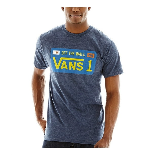 Vans Golden State Graphic playera para hombre, azul, pequeño Vans Camiseta gráfica