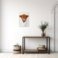 thumbnail image 3 of ZHONGYUTONG Highland Cow Wall Art Bathroom Funny Canvas Prints Baby Cow Pictures Cute Brown Animal Painting for Toilet Decor Framed (24.00" x 36.00"), 3 of 5