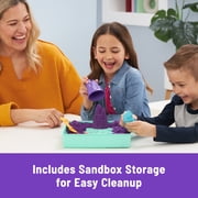 Kinetic Sand Sandbox Set Purple Sand, Tools & Storage