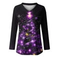 thumbnail image 4 of gakvbuo Christmas Sweater for Women Pullover Tops Fall Tunic Blouse Hoodless Sweatshirt 1, 4 of 4