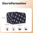 thumbnail image 5 of Xecao Astronaut Surfing Print 4 Slice Toaster Cover with Pockets, Small Appliance Cover, Dust and Fingerprint Protection, Machine Washable, 5 of 7