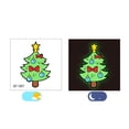 thumbnail image 3 of Christmas DecorStickers2021 Cross-border New Children's Christmas Luminous Tattoo Sticker Face Sticker Snowflake Waterproof Luminous Tattoo StickerHousehold stickers, 3 of 4