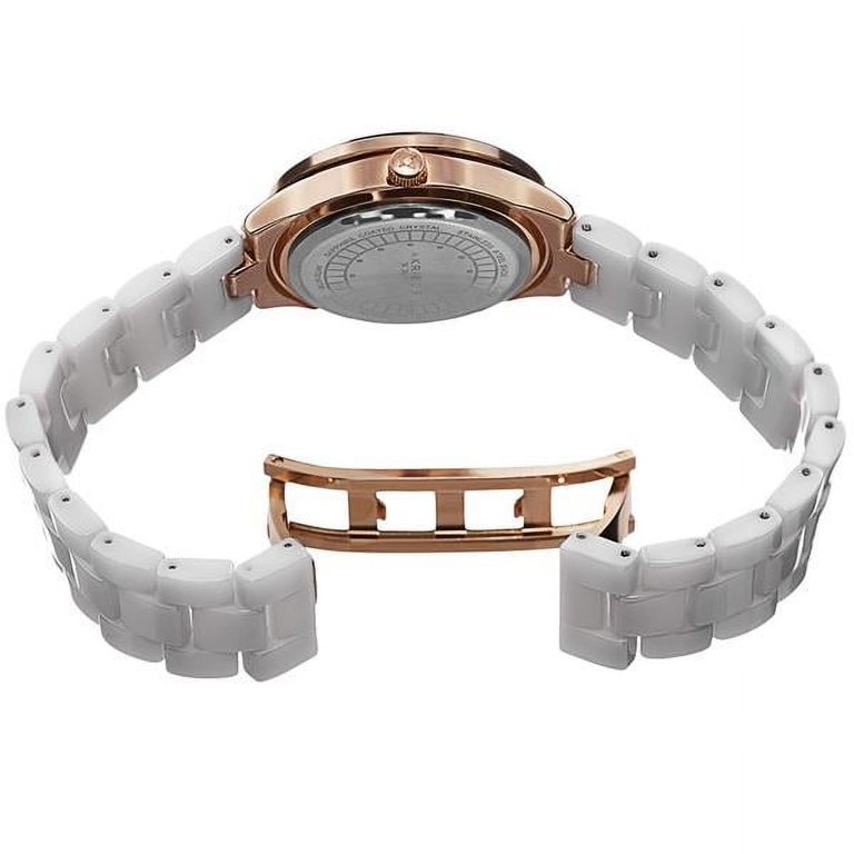 Akribos White Quartz Ceramic Ladies Watch with Crystal Markers Akribos XXIV Women main image 2