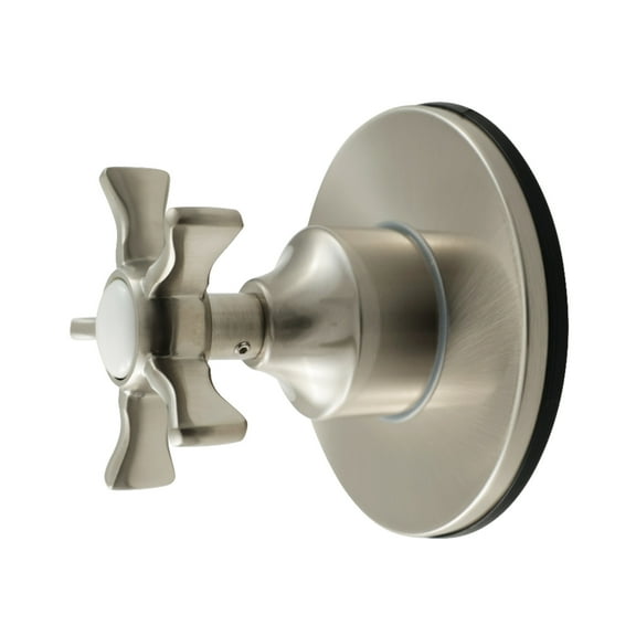 Kingston Brass KS4038NX Hamilton Single-Handle Six-Way Diverter Valve with Round Trim Kit, Brushed Nickel