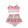 thumbnail image 5 of Sexy Pajama Set – Strappy Lace Sleepwear Women's Classic Christmas Print Sleeveless Top & Shorts Pajama Set 2 Piece Wear, 5 of 5