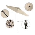 thumbnail image 2 of Havenside Home North Bend 7.5 Crank Lift Auto Tilt Patio Umbrella with Outdoor Rated Olefin Fabric by  Antique Beige, 2 of 5