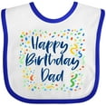 thumbnail image 3 of Inktastic Happy Birthday Dad Boys or Girls Baby Bib, 3 of 4