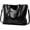 Black, variant on CoCopeaunts Faux Leather Tote Bag for Women Large Capacity Handbag Top Handle Satchel Fashion Shoulder Bag Crossbody Bag Purse