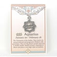 thumbnail image 2 of Aquarius the Water Bearer Zodiac Sign Necklace Pewter - Gift Packaged on story card with personality traits - Made in USA (18" chain length), 2 of 5