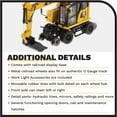 thumbnail image 5 of CAT Caterpillar M323F Railroad Wheeled Excavator w/Operator & 3 Work Tools Safety Yellow Ver. 1/50 Model by Diecast Masters, 5 of 9
